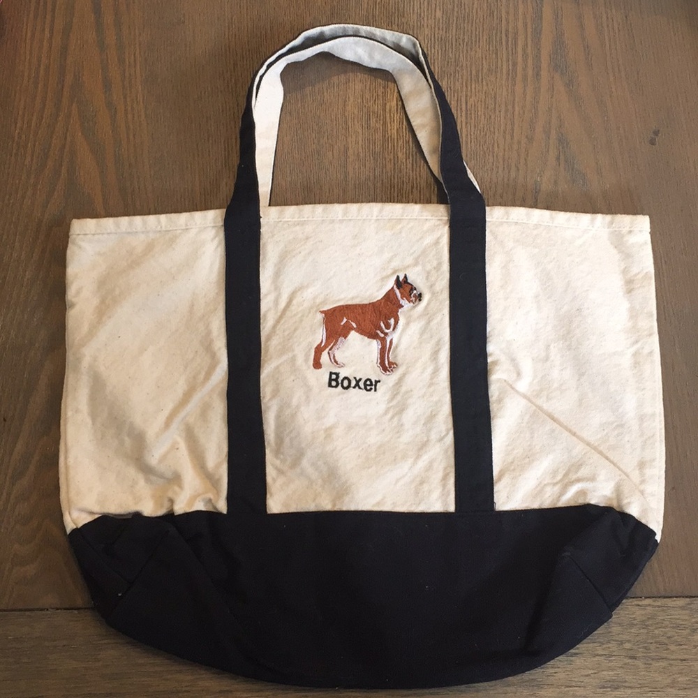 Boxer dog tote